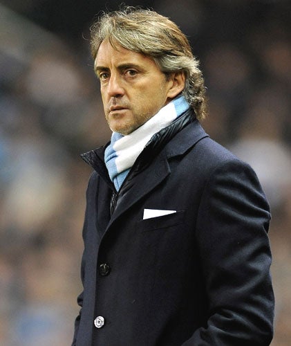 Mancini joined Man City mid season