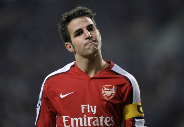 Fabregas during his time at Arsenal