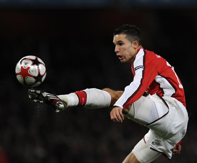 Van Persie scored a hat-rick against Wigan, and also missed a penalty