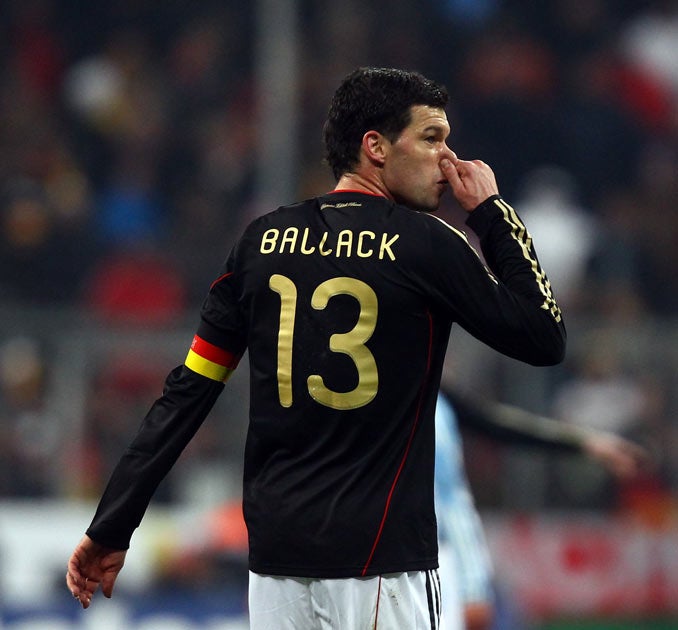 Ballack was released by Chelsea