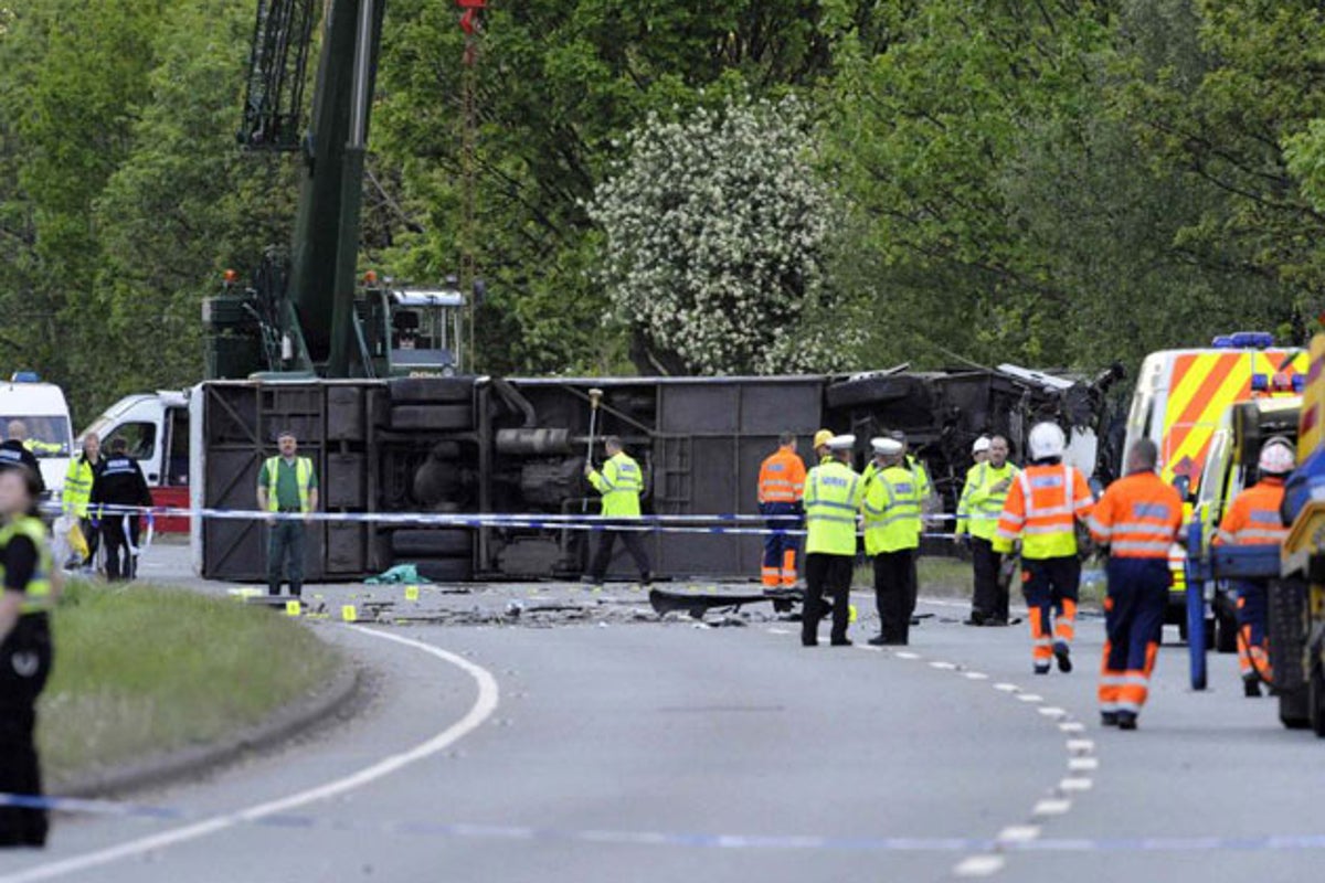 School bus crash leaves three dead and 39 injured | The Independent ...