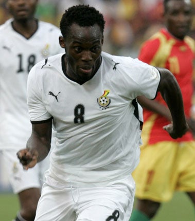 Essien is missing the World Cup through injury