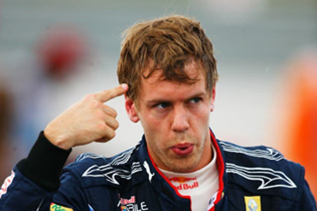 Germany's Sebastian Vettel makes his feelings clear after crashing out of the Turkish Grand Prix