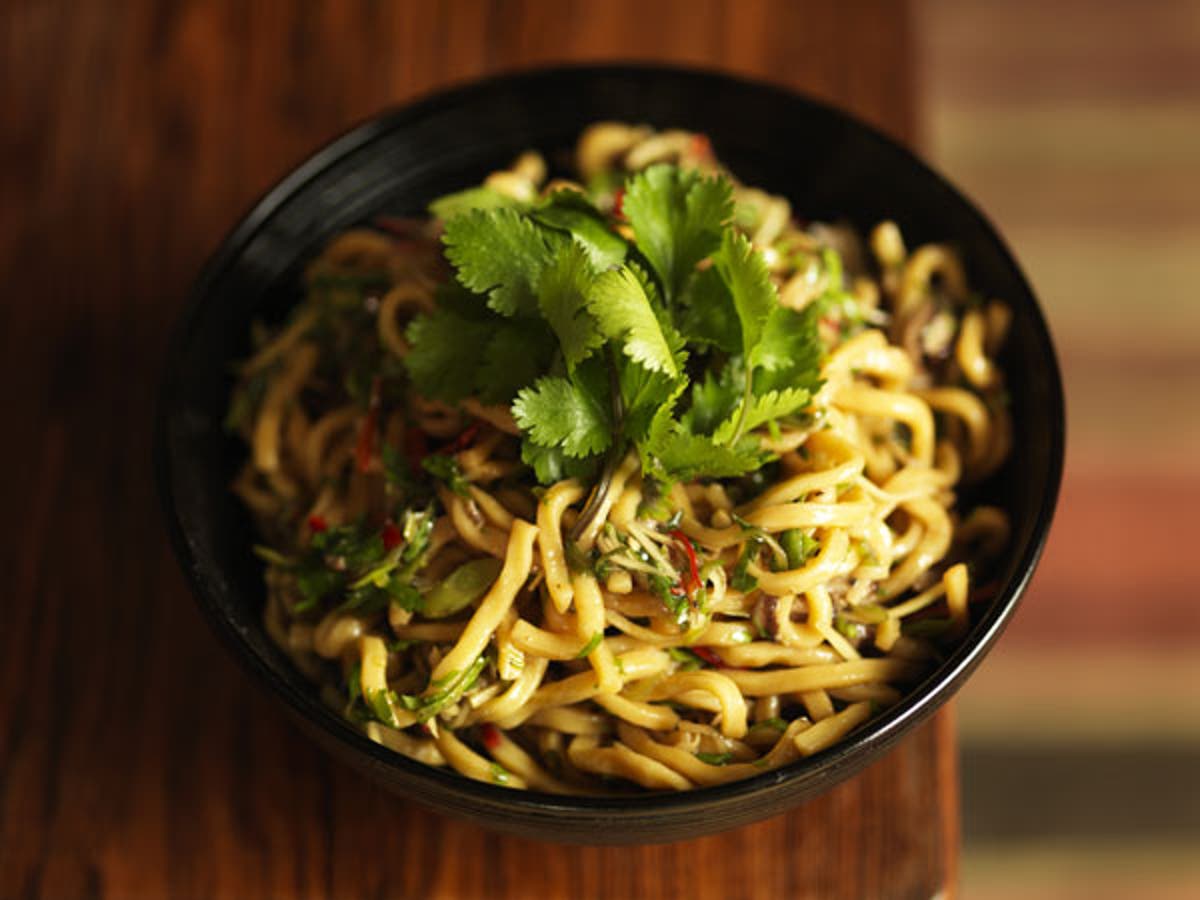 Egg noodles with shiitake, Chinese chives and ginger The Independent