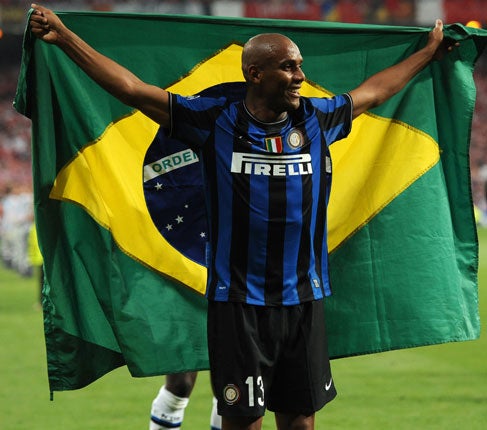 Maicon played under Mourinho at Inter