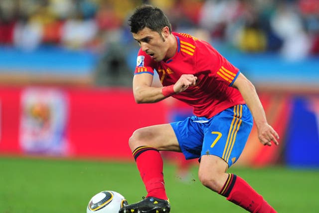Villa saw Spain fall to a shock defeat against Switzerland