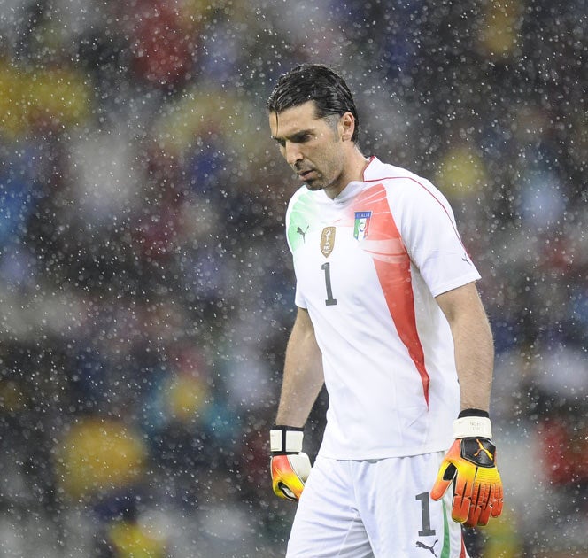 Buffon was injured in the first match