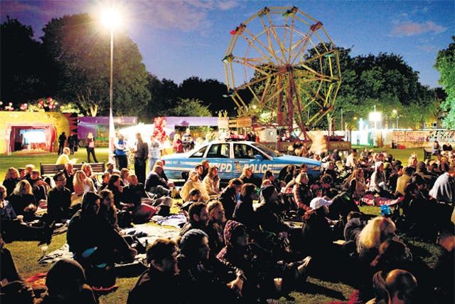 All the fun of the fair: Secret Cinema's showing of The Warriors in London Fields
