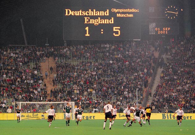 England beat Germany 5-1 in 2001