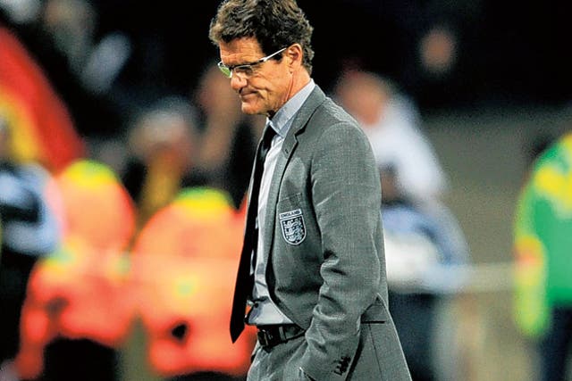 Capello said nothing at half-time