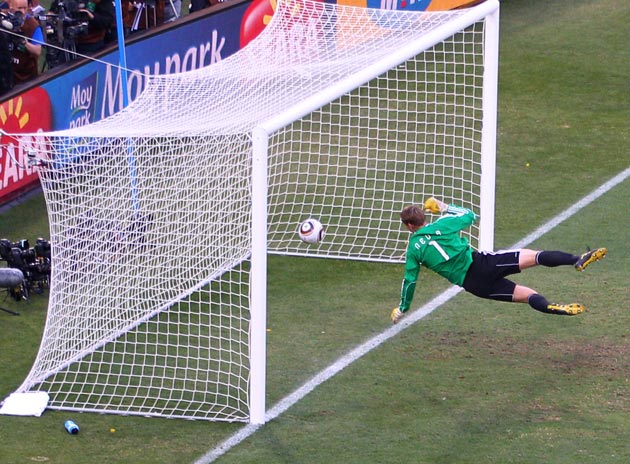 Lampard's effort was clearly over the line