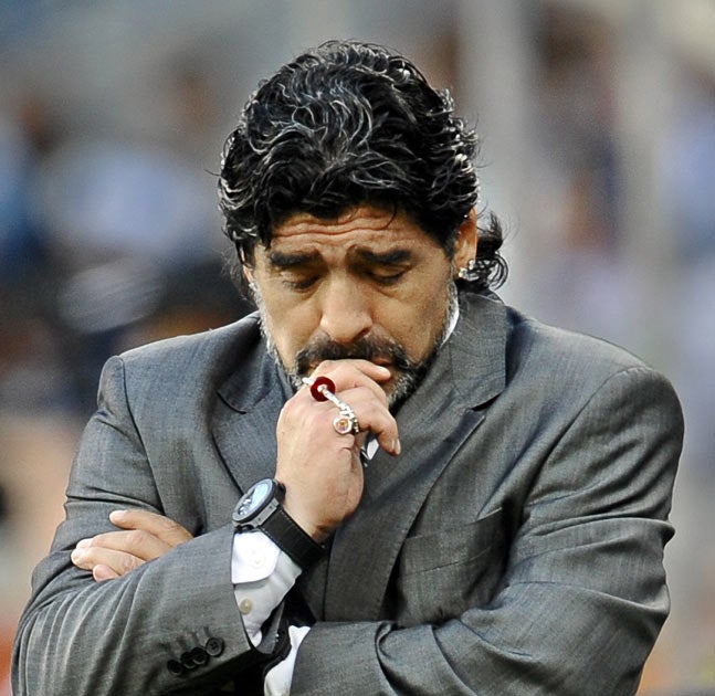 Maradona comes to terms with Argentina's exit