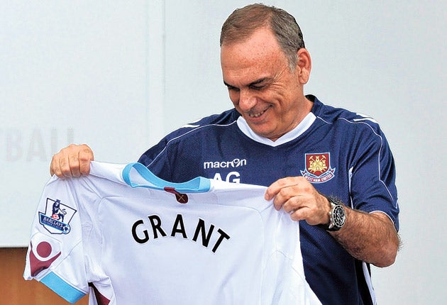 Grant took over at West Ham in the summer