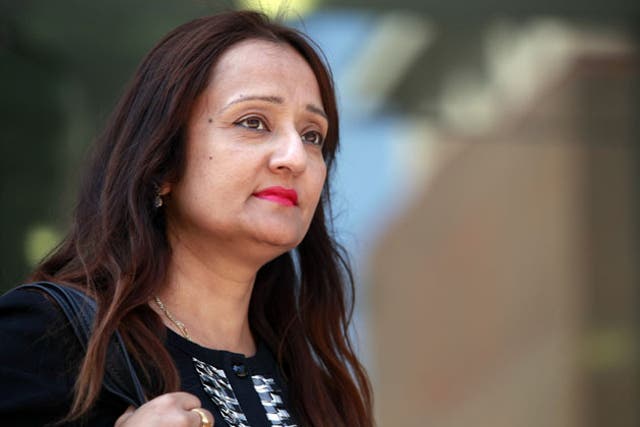 Sharmila Chowdhury, pictured as she left the Watford employment tribunal last Friday. An NHS worker with an unblemished 27-year career, she was sacked after she blew the whistle on senior doctors who were moonlighting at a private hospital while being pai