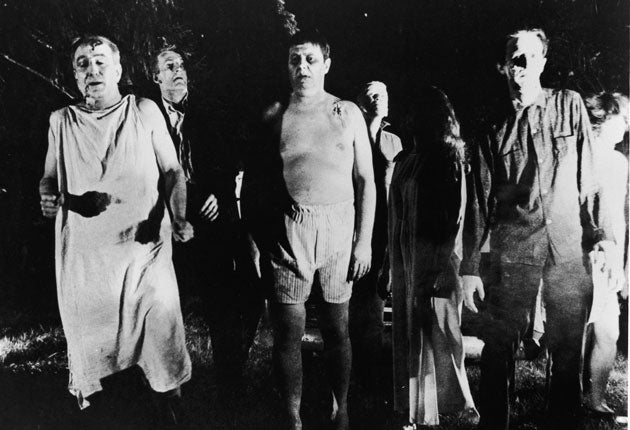 A scene from Night of the Living Dead
