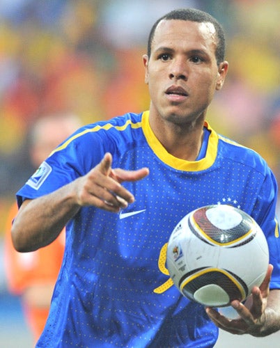 Fabiano was Brazil's leading scorer at the World Cup