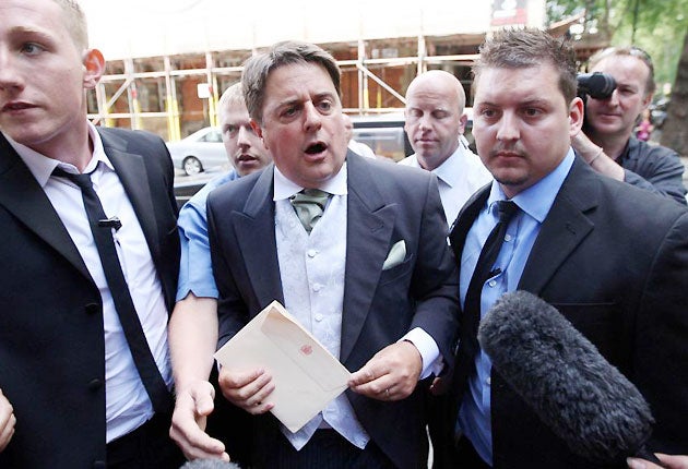 Nick Griffin revealed his address on a Buckingham Palace press pack in 2010 and the picture has resurfaced on social media websites