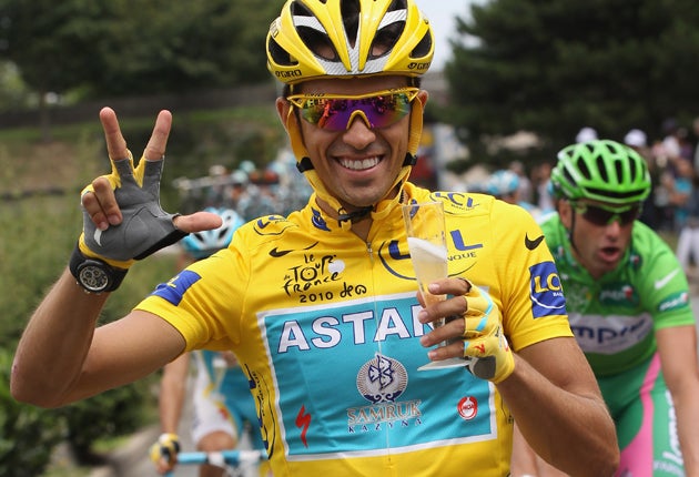 Contador won this year's Tour de France