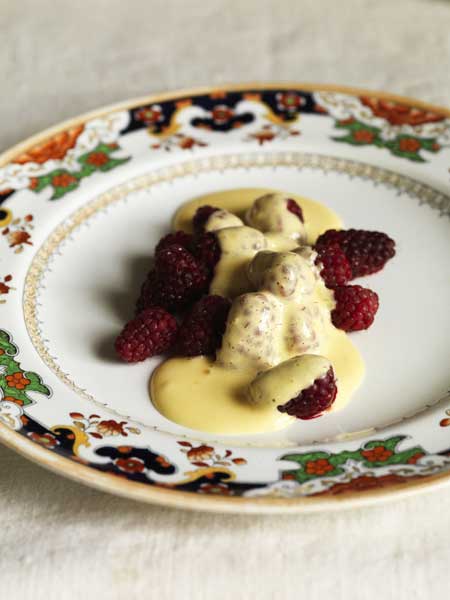 Mark's recipe replaces the classic masala in zabaglione with an apple apéritif