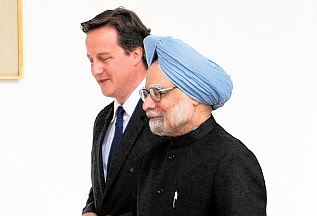 File photo from 2020 shows Manmohan Singh with his then British counterpart David Cameron