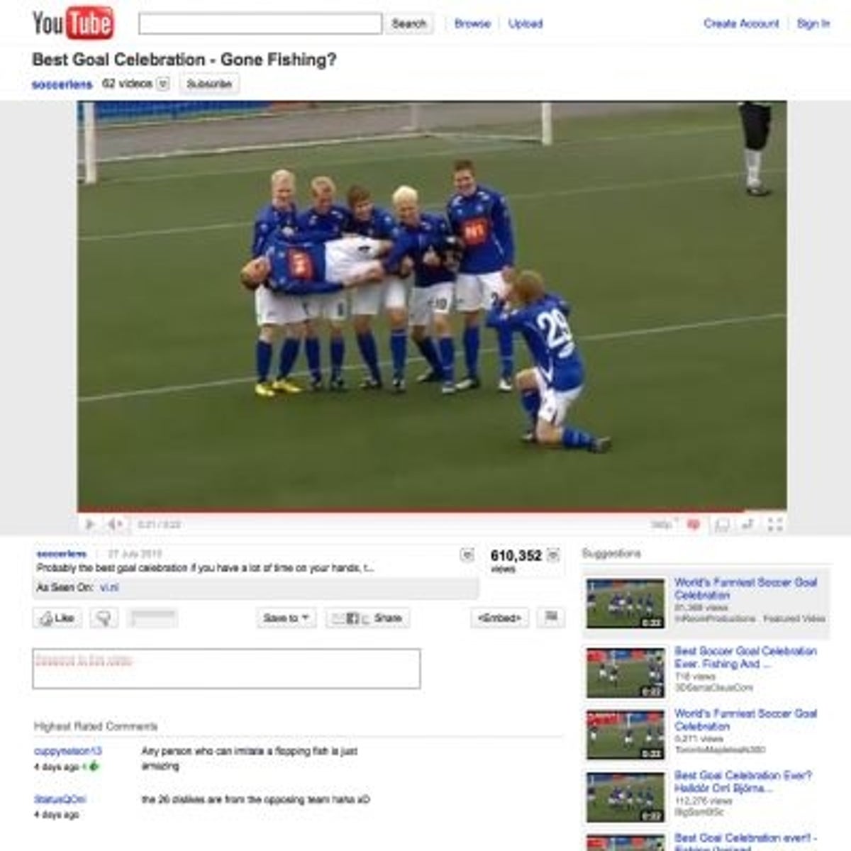 's most popular sports videos: Football celebrations, The  Independent