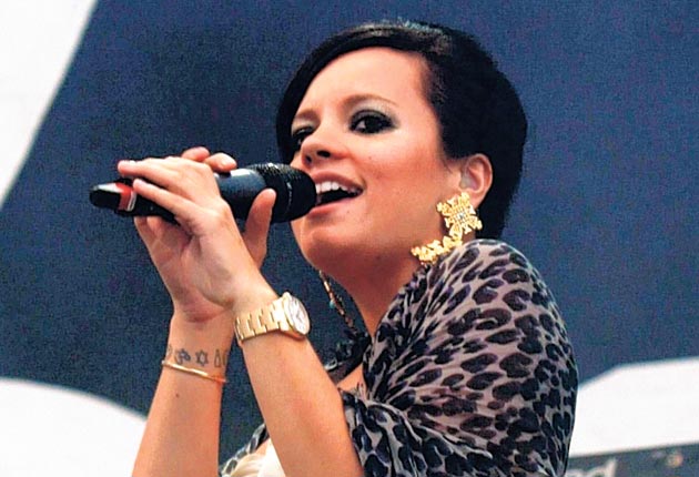 Lily Allen announced she was pregnant during the summer