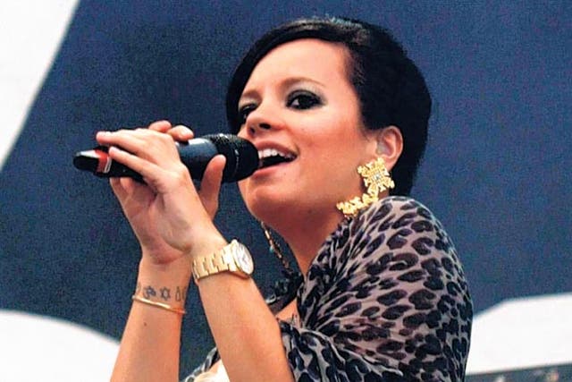 Lily Allen announced she was pregnant during the summer