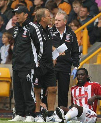 Pulis missed the start of the match