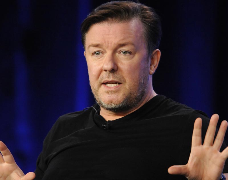 Gervais reminded his eight million Twitter followers of this pledge after a Tory majority was declared