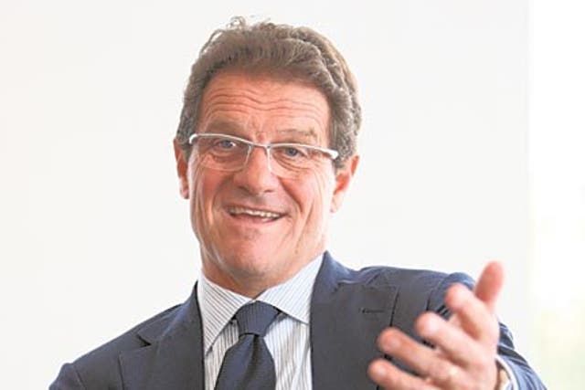 Capello wants the pressure to bring out his best