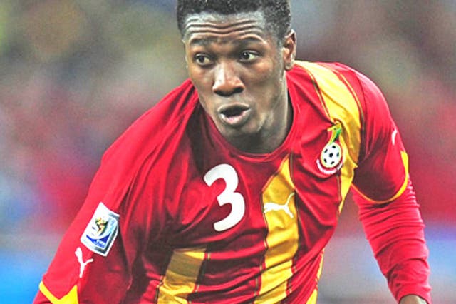 Gyan is expected to make his first start