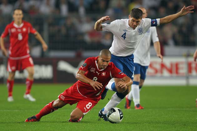 Gerrard has partnered Barry in the centre of midfield