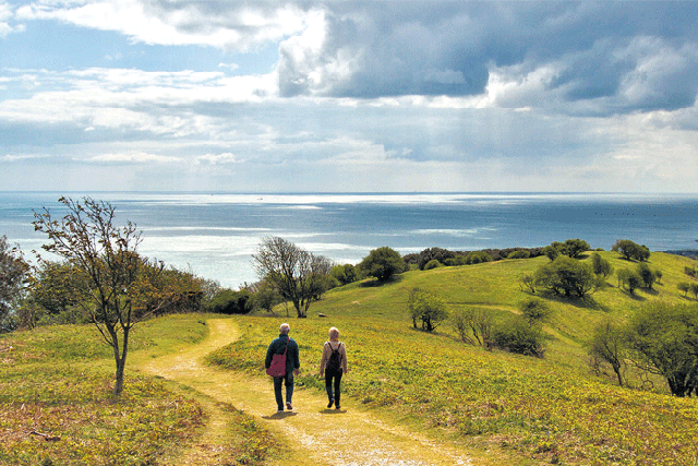 Happy trails: most of the island’s walks boast sea views