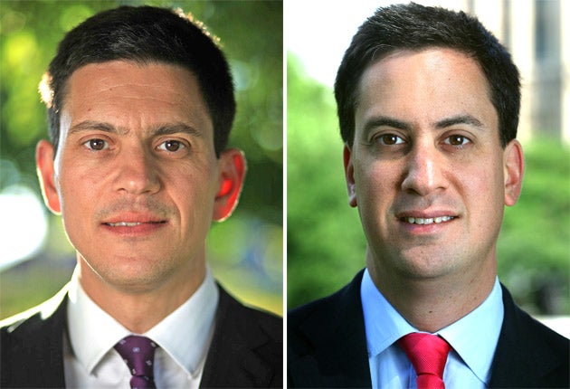 David Miliband (left) remains hungry for the job of Labour leader, and is poised, 'waiting for Ed (right) to fail', so he can jump in to save the party