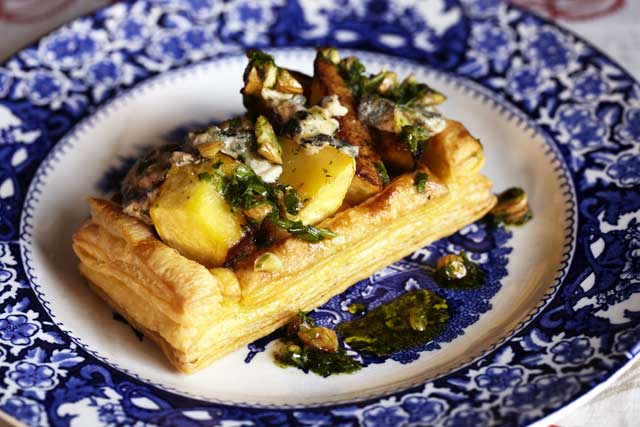 Squash tart can be served as a starter or as a vegetarian main course