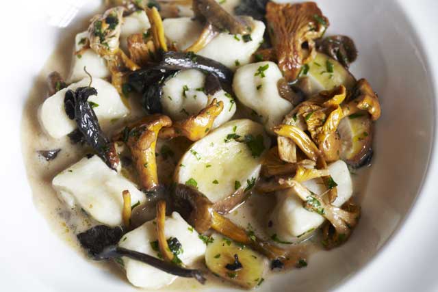 You can use a single variety of wild mushrooms for this recipe, or a mixture