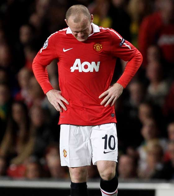Rooney missed the match with Valencia