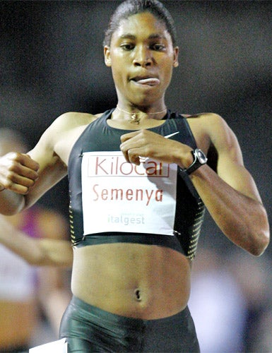 Semenya was at the centre of a gender test dispute