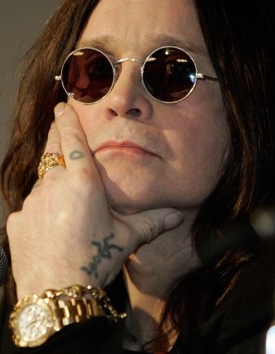Former Black Sabbath member, British hard rock musician Ozzy Osbourne