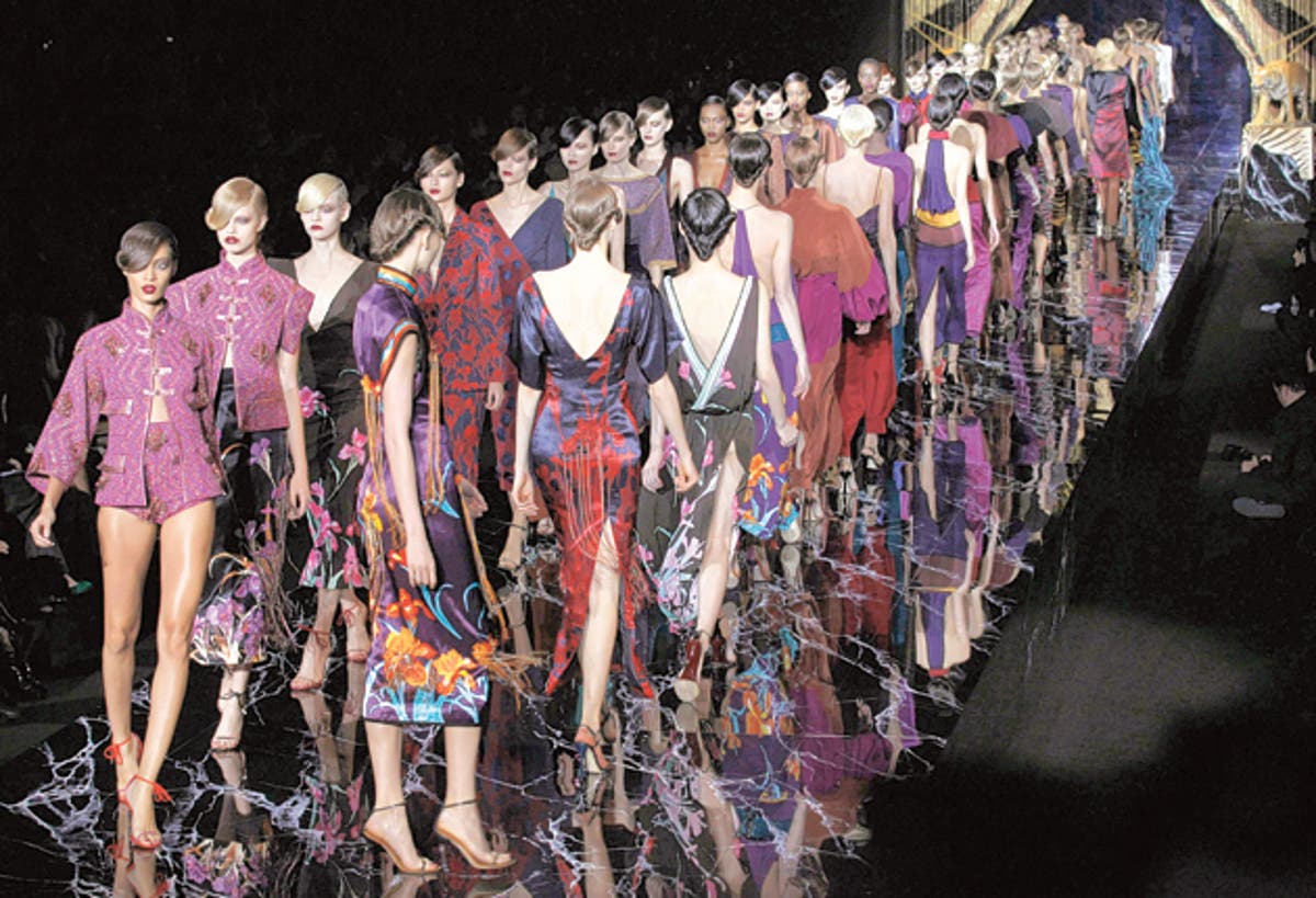 Animal prints stalk the catwalk at Louis Vuitton | The Independent ...