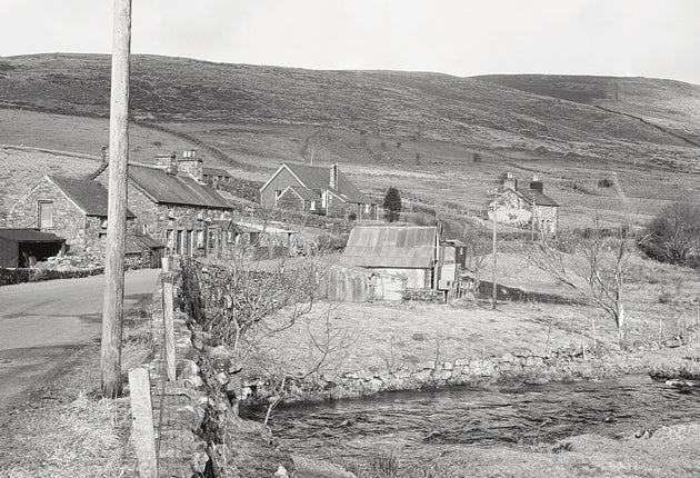 The village of Capel Celyn in the 1950s before it was submerged for a reservoir to serve Liverpool (Getty)