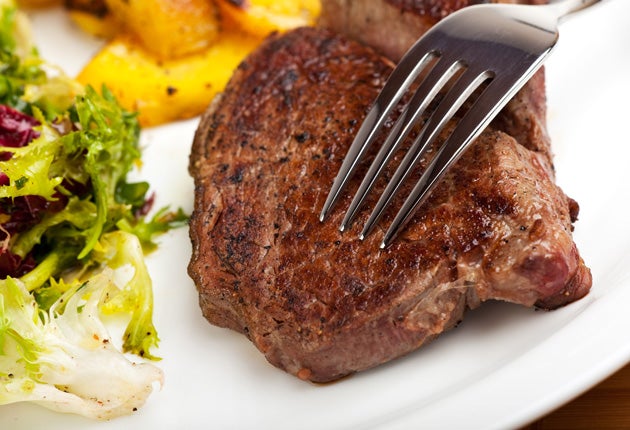 Red meat steak (Alamy)