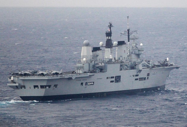 The HMS Ark Royal, decommissioned in 2010