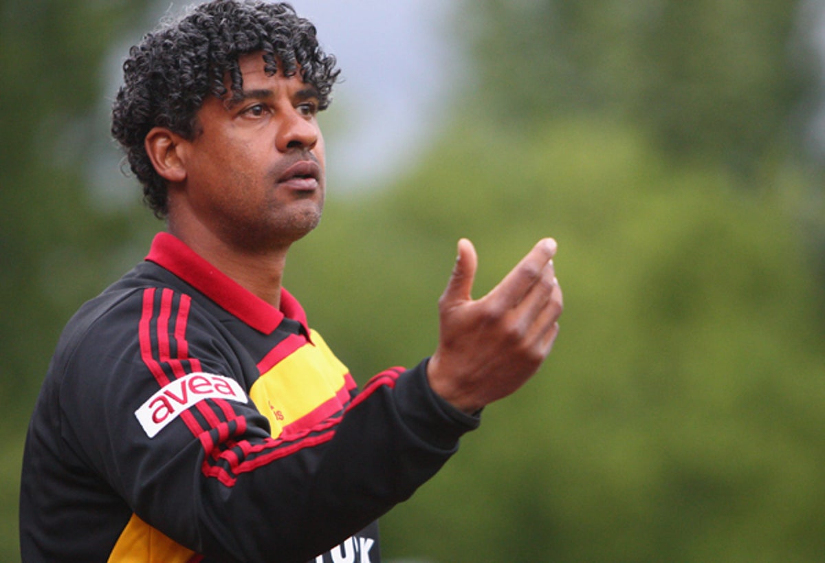 Galatasaray's new head coach Frank Rijkaard during his first