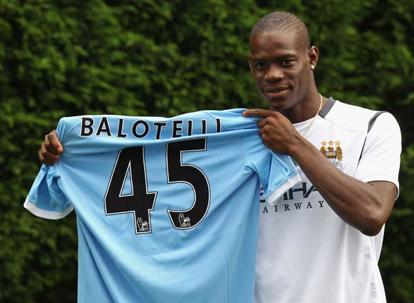 Balotelli joined Manchester City over the summer