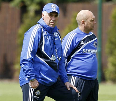 Wilkins pictured with Carlo Ancelotti