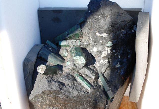 <p>The 836-pound emerald was caught in the middle of an international dispute </p>