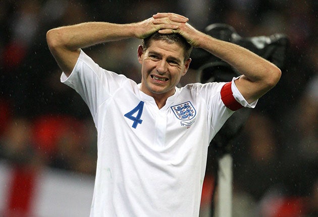 Gerrard was injured while on England duty