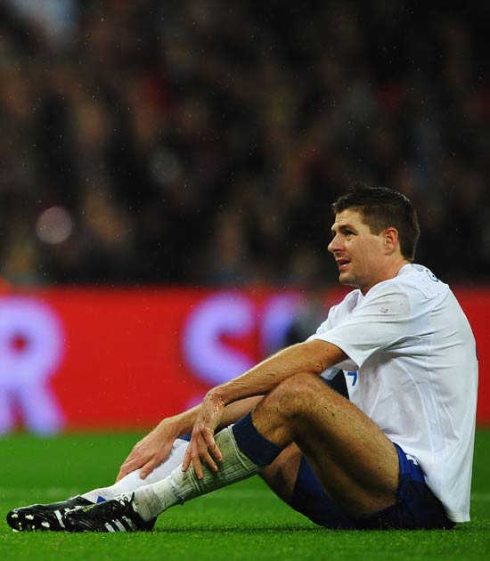Gerrard picked up an injury playing for England against France