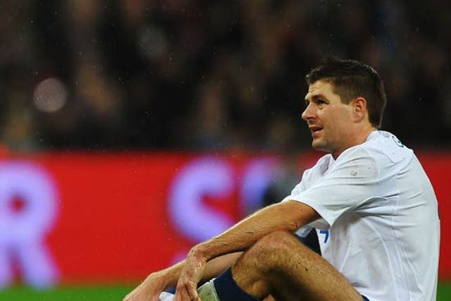 Gerrard was injured while on England duty